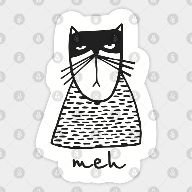 Angry Cat MEH Halloween Sticker by MasliankaStepan